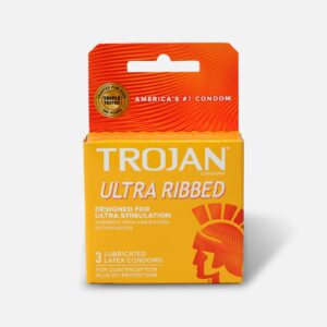 Trojan Condoms Ultra Ribbde 6 Unid - L0500